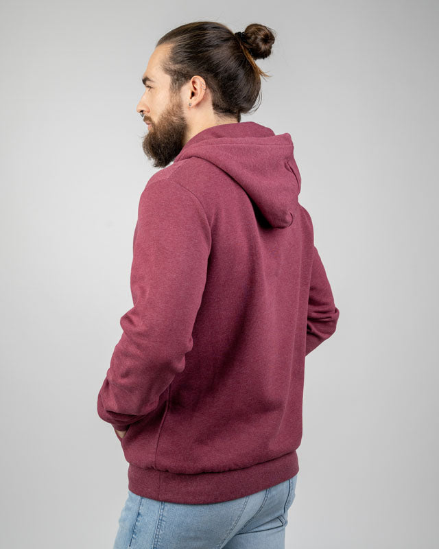 TreeHoodie Bordeaux Mel - HOODIE - NIKIN