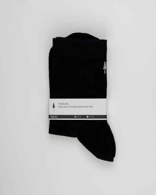 TreeSocks Standard Plain Black - SOCKS - NIKIN
