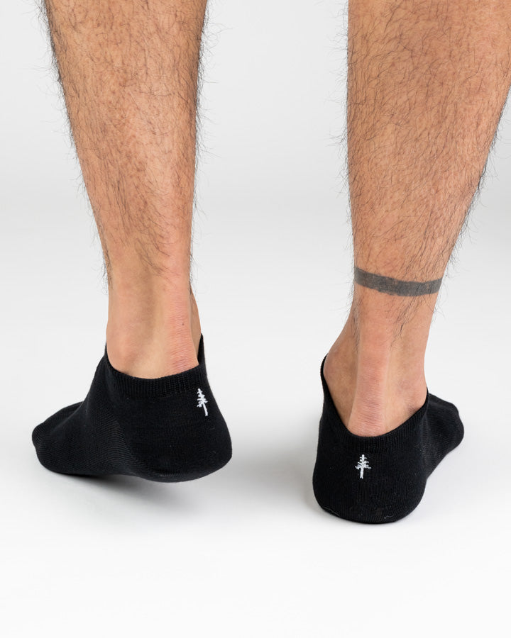TreeSocks Short Heel Black - SOCKS - NIKIN