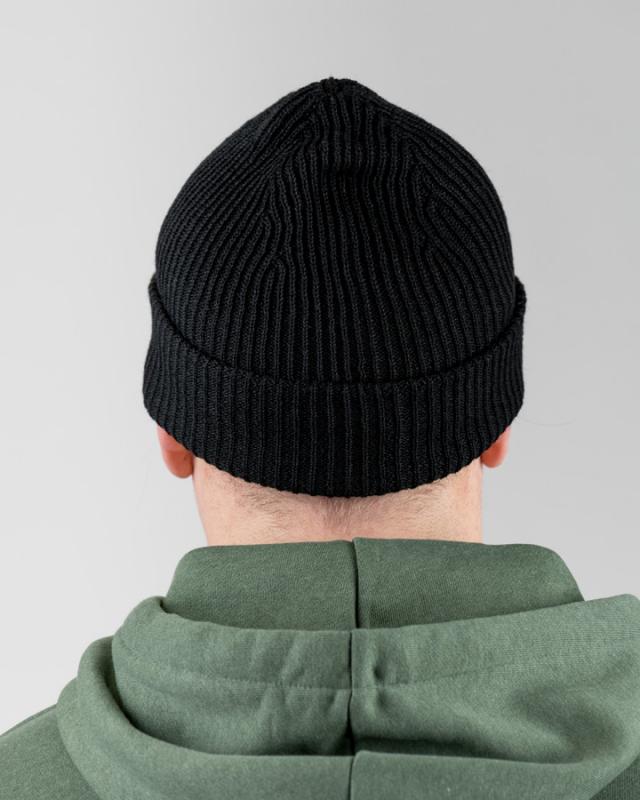 Treeanie Ribbed Black - BEANIE - NIKIN