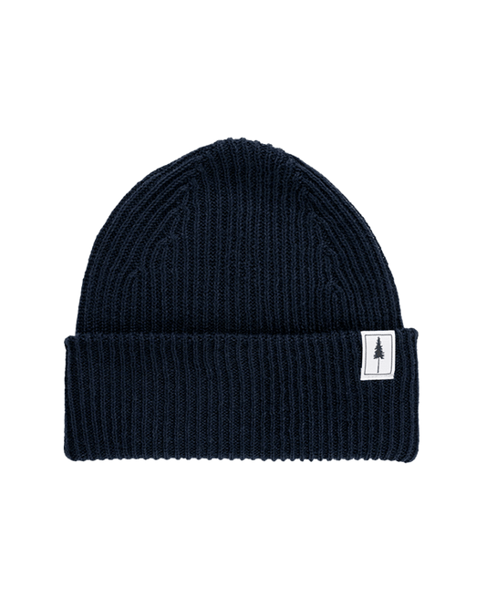 Treeanie Ribbed Navy - BEANIE - NIKIN