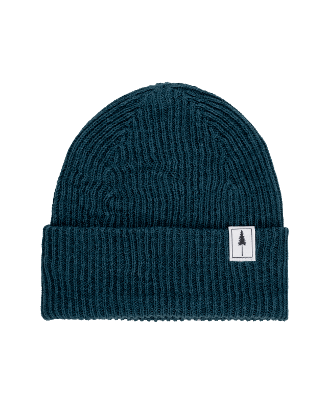 Treeanie Ribbed Petrol - BEANIE - NIKIN
