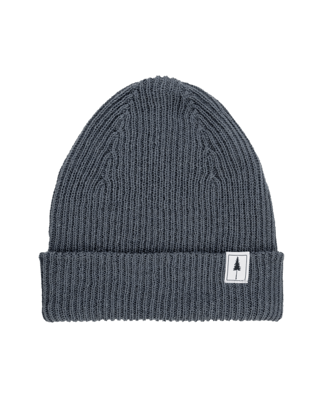 Treeanie Ribbed Steel Blue - BEANIE - NIKIN