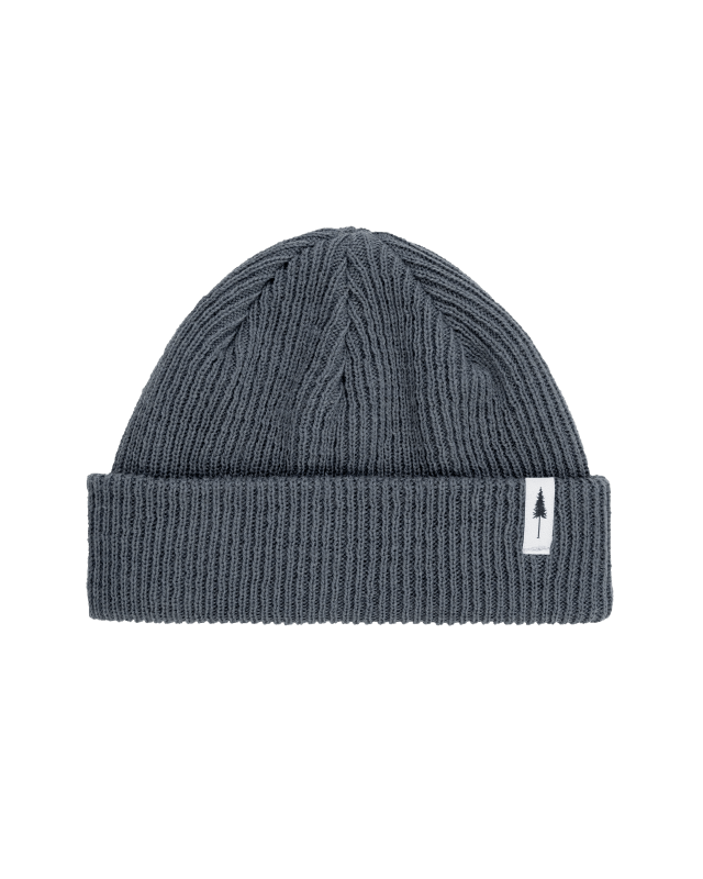 Treeanie Ribbed Shorty Steel Blue - BEANIE - NIKIN