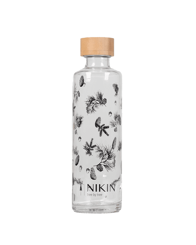 TreeBottle Glass Allover Pines