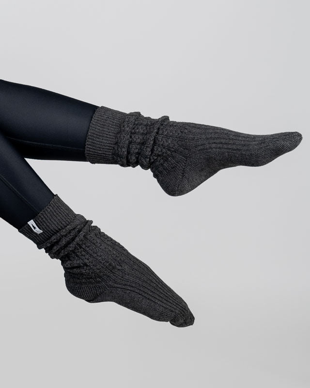 TreeSocks Cosy Women Black Mel - SOCKS - NIKIN