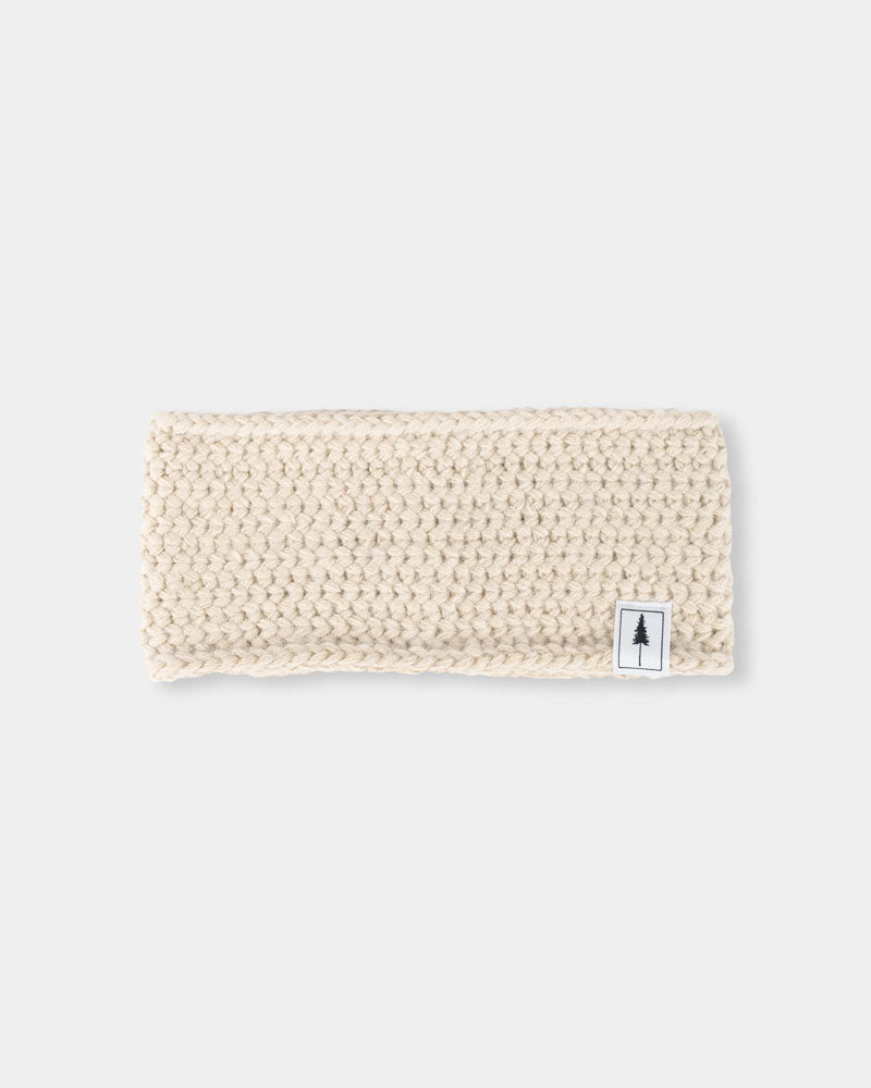 TreeHeadband Knitted Fleece Beige - HEADBAND - NIKIN