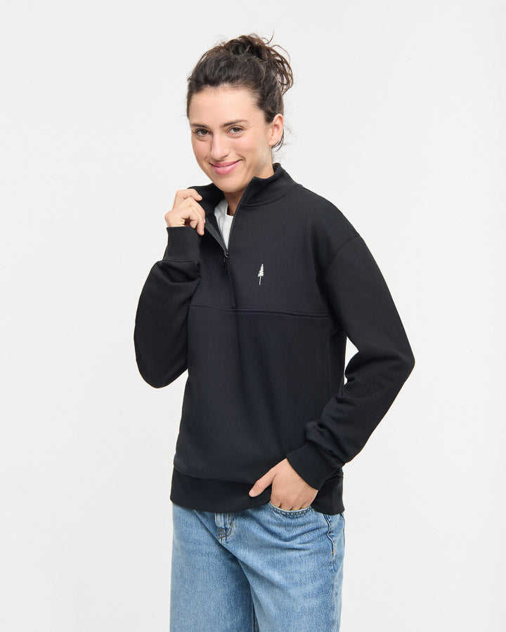 TreeSweater Quarter Zip Noir
