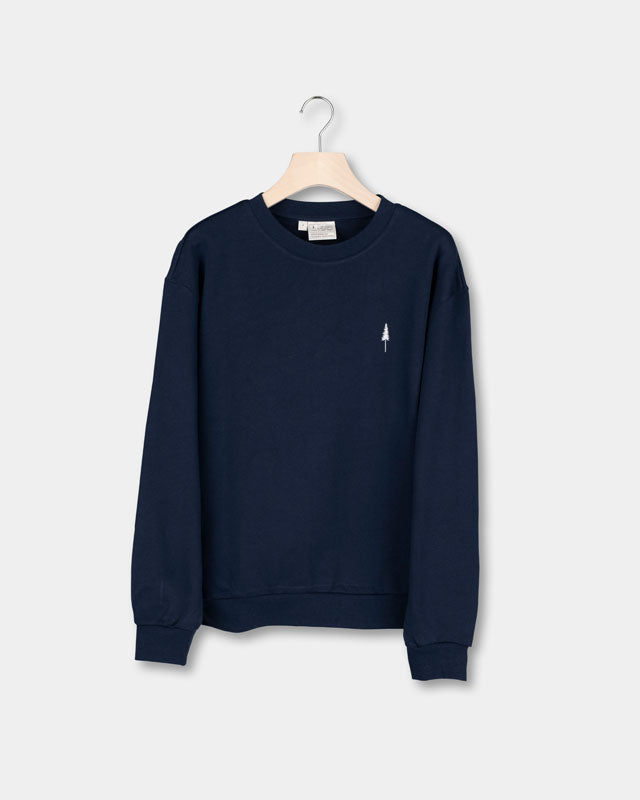 TreeSweater Relaxed Women Dark Navy - SWEATER - NIKIN