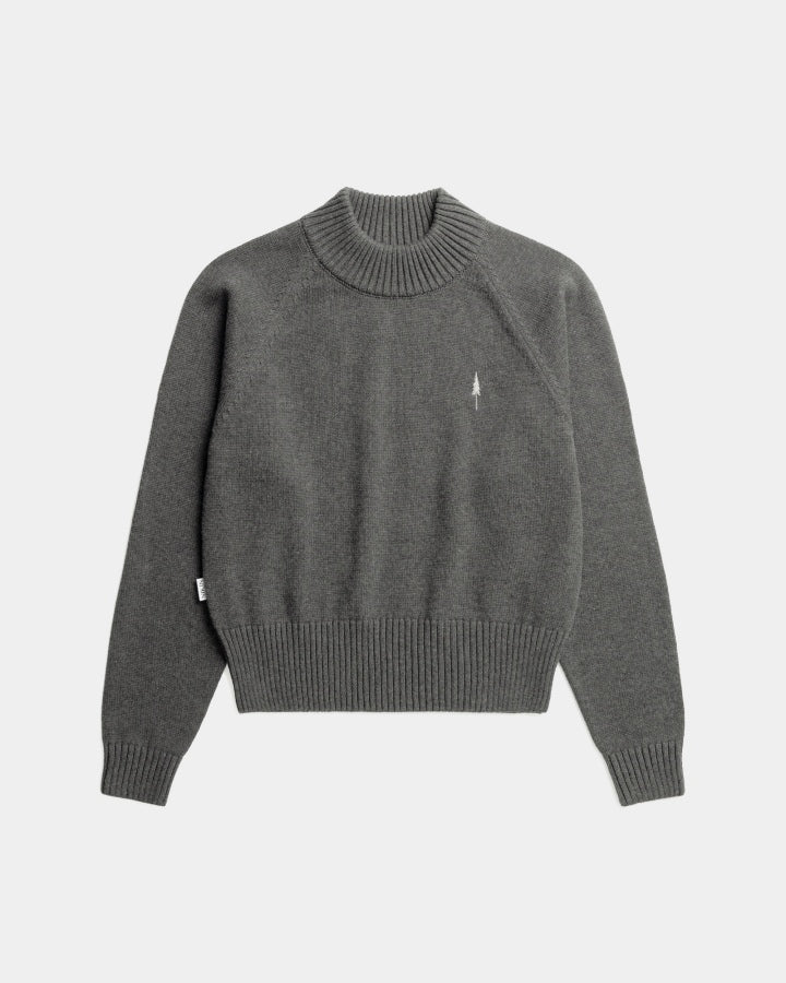 TreePullover Cosy Femme Anthracite Mel
