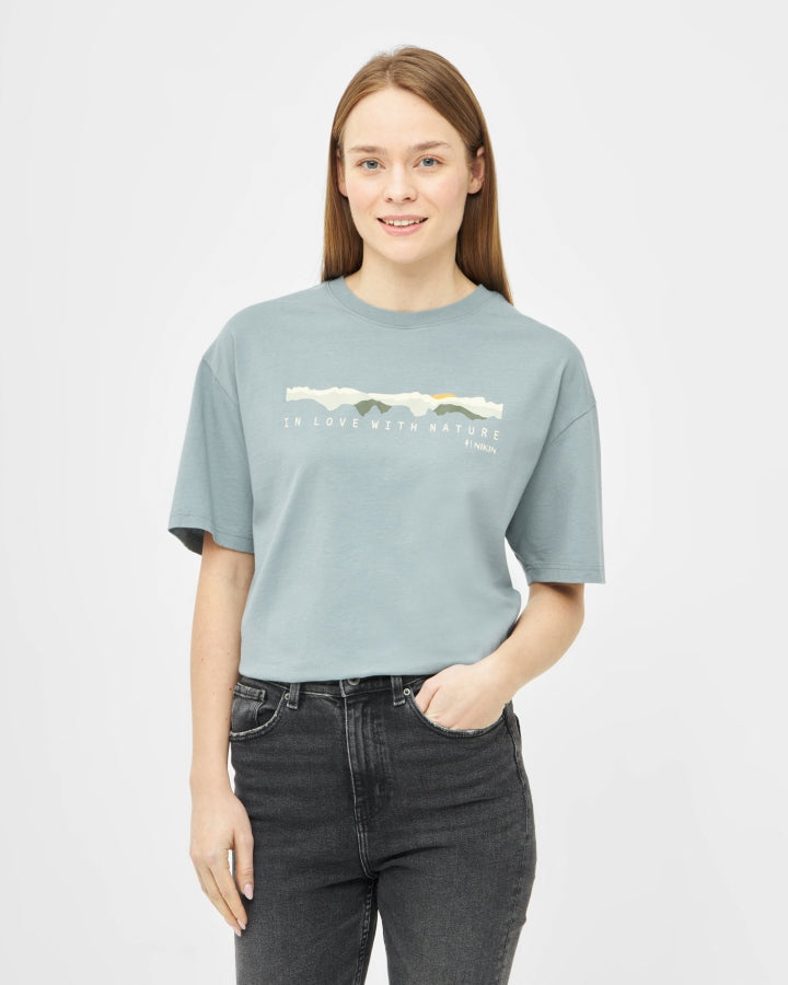 TreeShirt Panorama de la montagne Elemental Blue