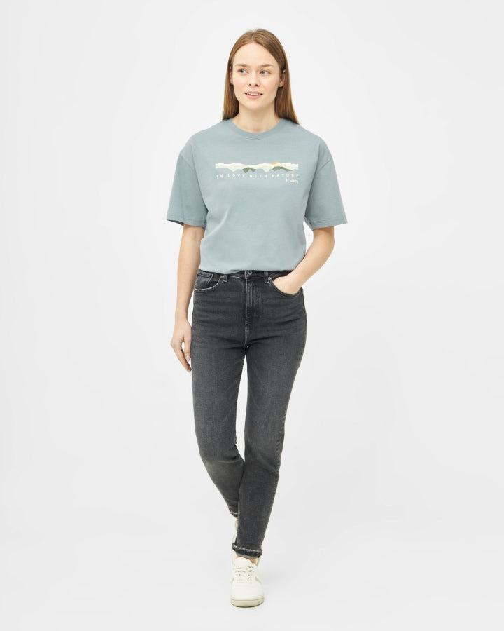 TreeShirt Panorama de la montagne Elemental Blue