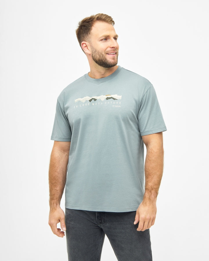TreeShirt Panorama de la montagne Elemental Blue