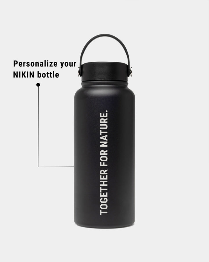 TreeBottle Carry 1L Personnalisé (big text) Black