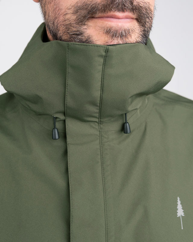 TreeJacket Rain Dark Olive - VESTE - NIKIN
