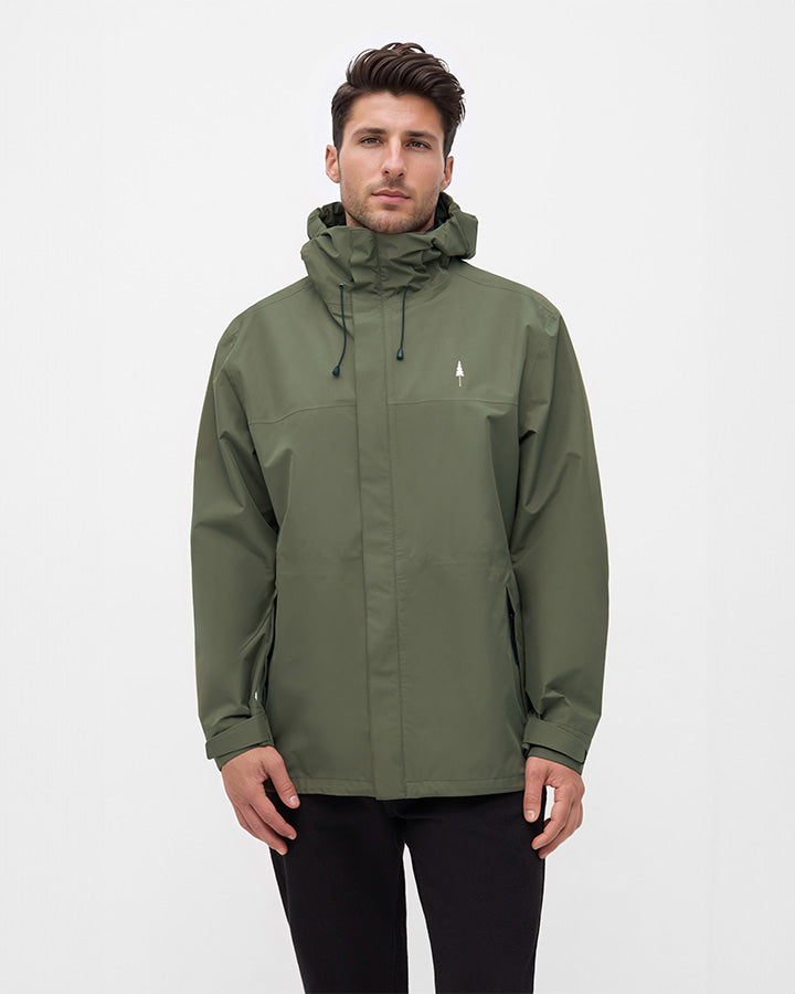 TreeJacket Rain Dark Olive - VESTE - NIKIN