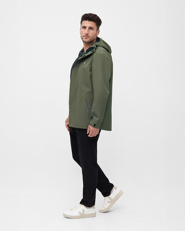 TreeJacket Rain Dark Olive - VESTE - NIKIN
