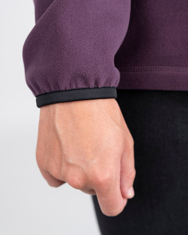 TreeFleece Quarter Zip Women Deep Purple - SWEATER - NIKIN