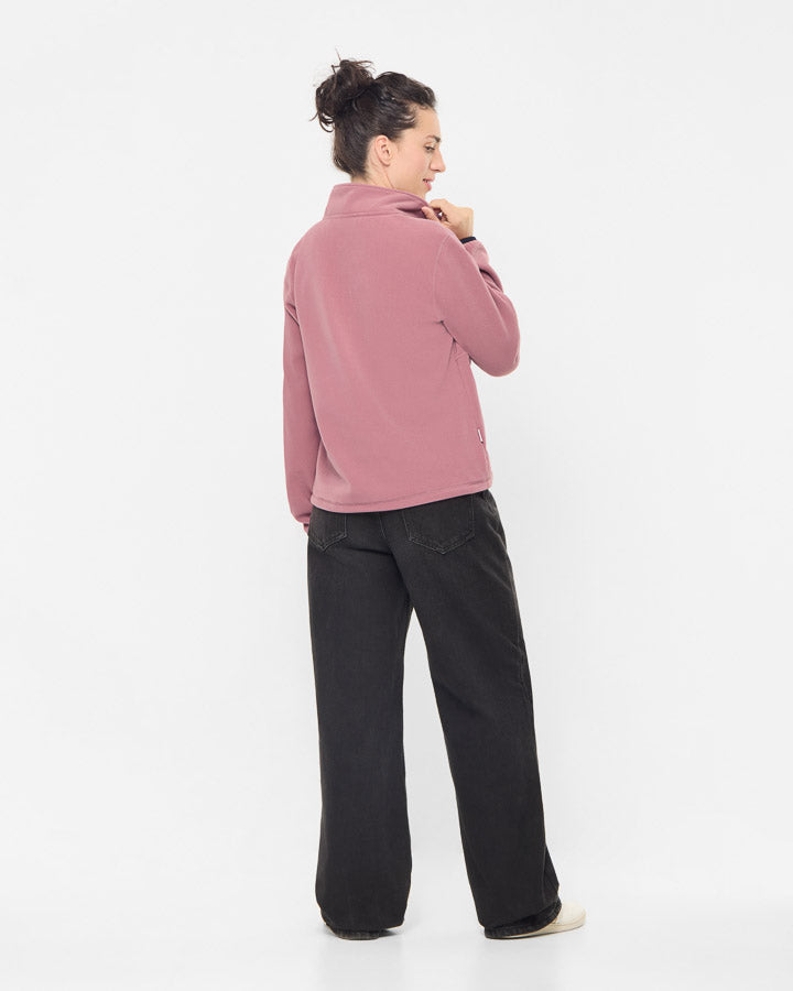 TreeFleece Quarter Zip Femme Astrodust