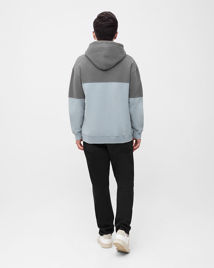 TreeHoodie Colorblock Anthracite-Elemental Blue - HOODIE - NIKIN