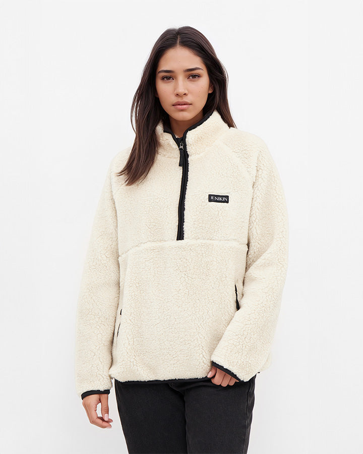 TreeFleece Pull Teddy Femme Chalk - PULLOVER - NIKIN