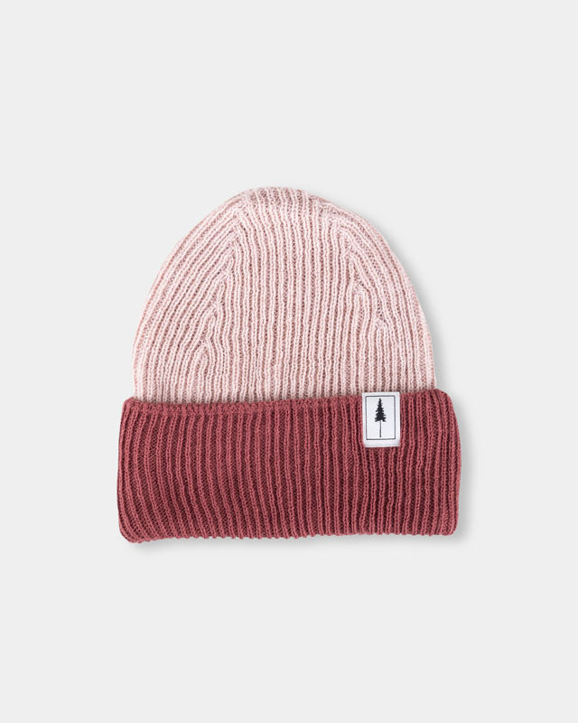 Treeanie Ribbed Colorblock Italian Clay-Blush - BEANIE - NIKIN