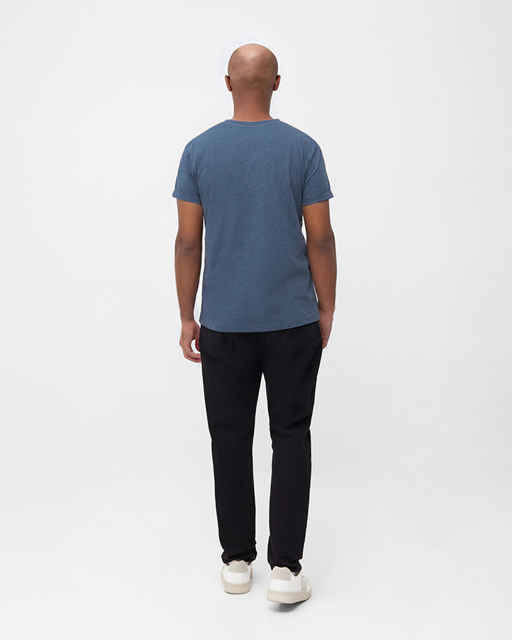 TreeShirt Pocket Navy Mel - TSHIRT - NIKIN