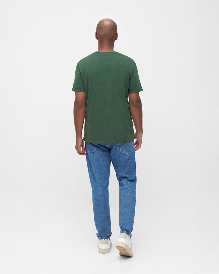 TreeShirt Pocket Olive Mel - TSHIRT - NIKIN