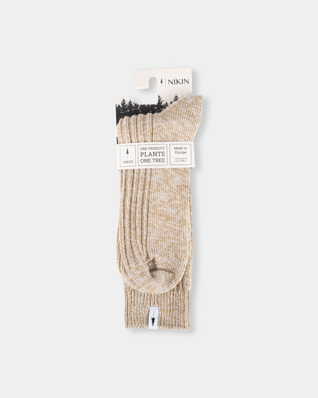 TreeSocks Cosy Femme Beige Mel - SOCKS - NIKIN