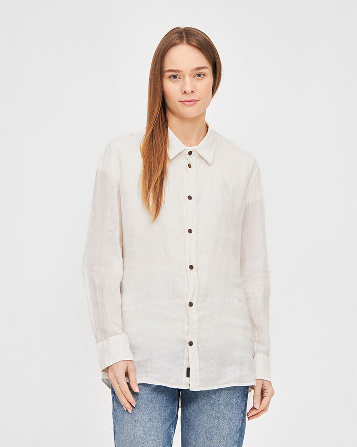 TreePlanter Chemise Lin Blanc