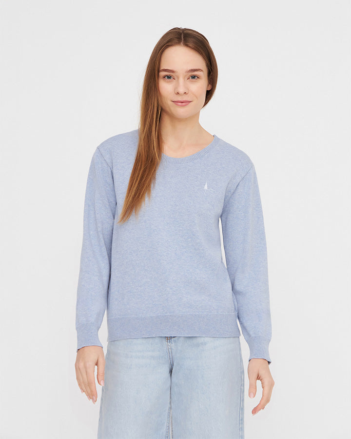 TreePull tricoté Femme Sky Blue Mel