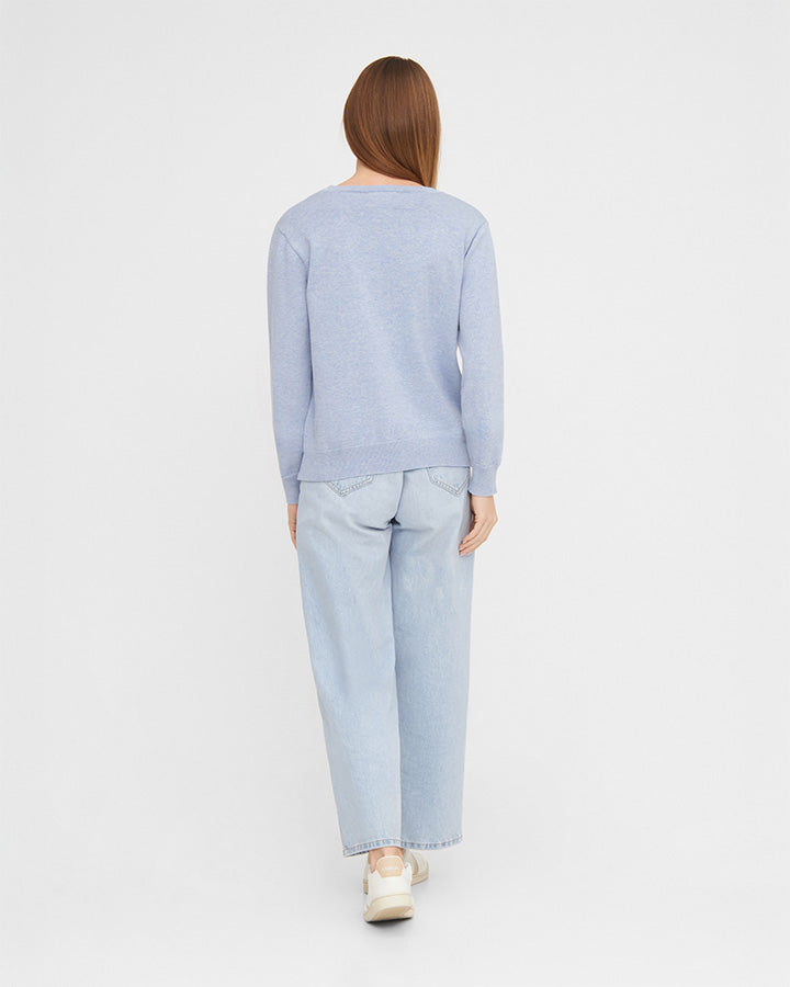 TreePull tricoté Femme Sky Blue Mel