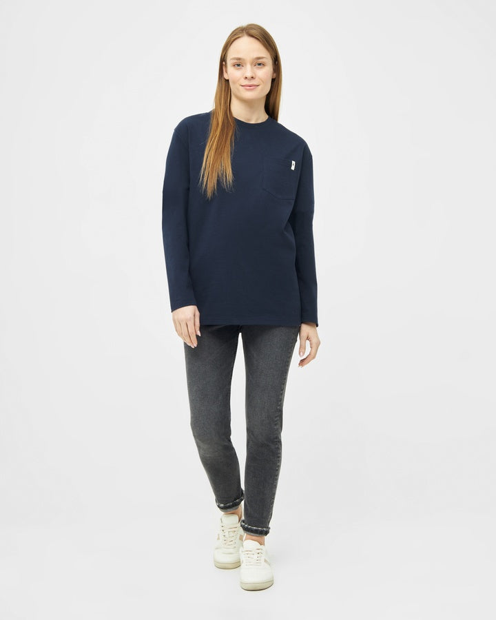 TreeShirt Mono manches longues Pocket Relaxed Dark Navy