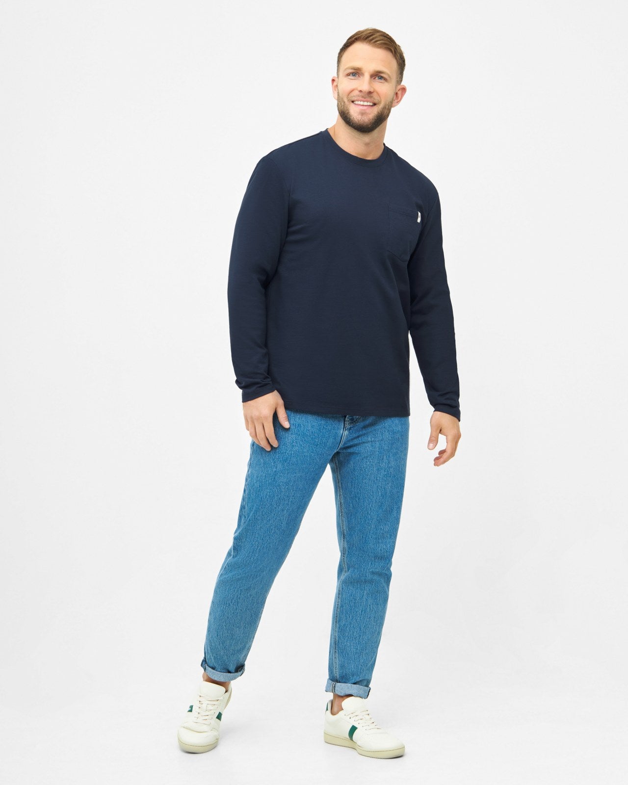 TreeShirt Mono manches longues Pocket Relaxed Dark Navy