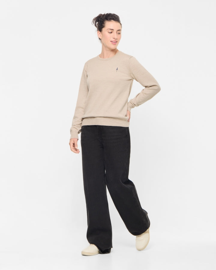 TreePullover Merino Wool Women Caramel Mel