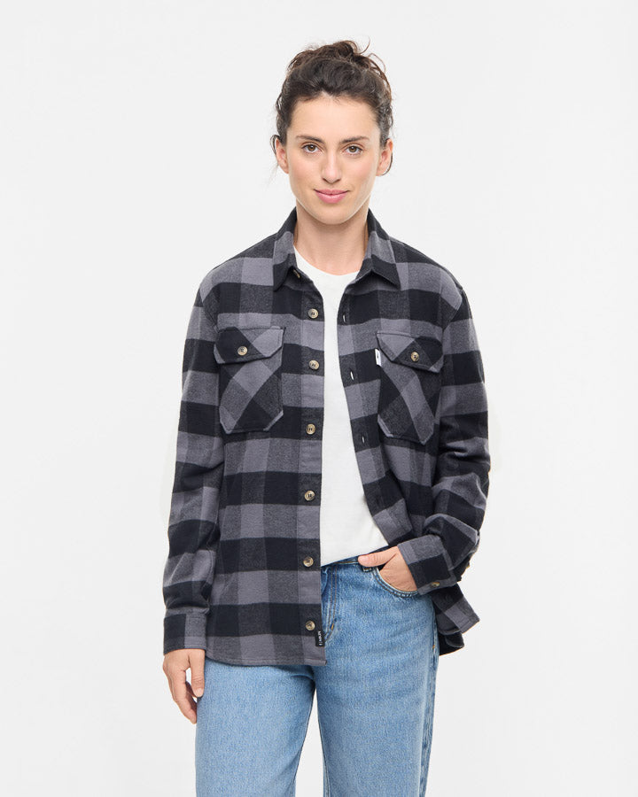 TreePlanter Overshirt Check Anthracite-Black