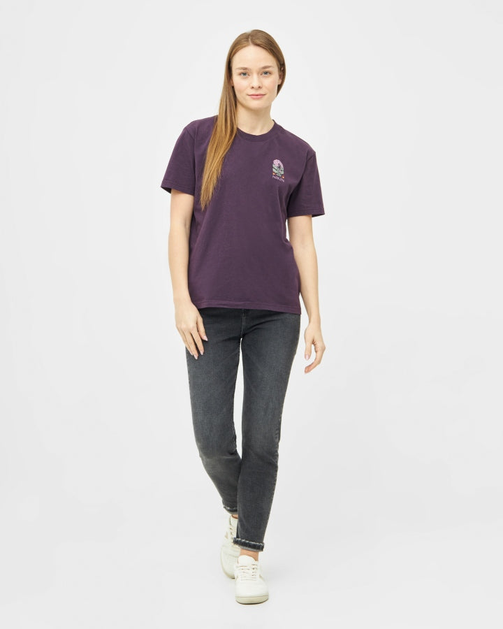 TreeShirt Femme Connected By Nature Deep Purple