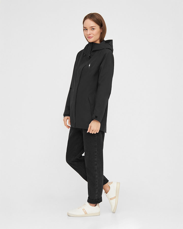 TreeJacket Rain Femme Noir
