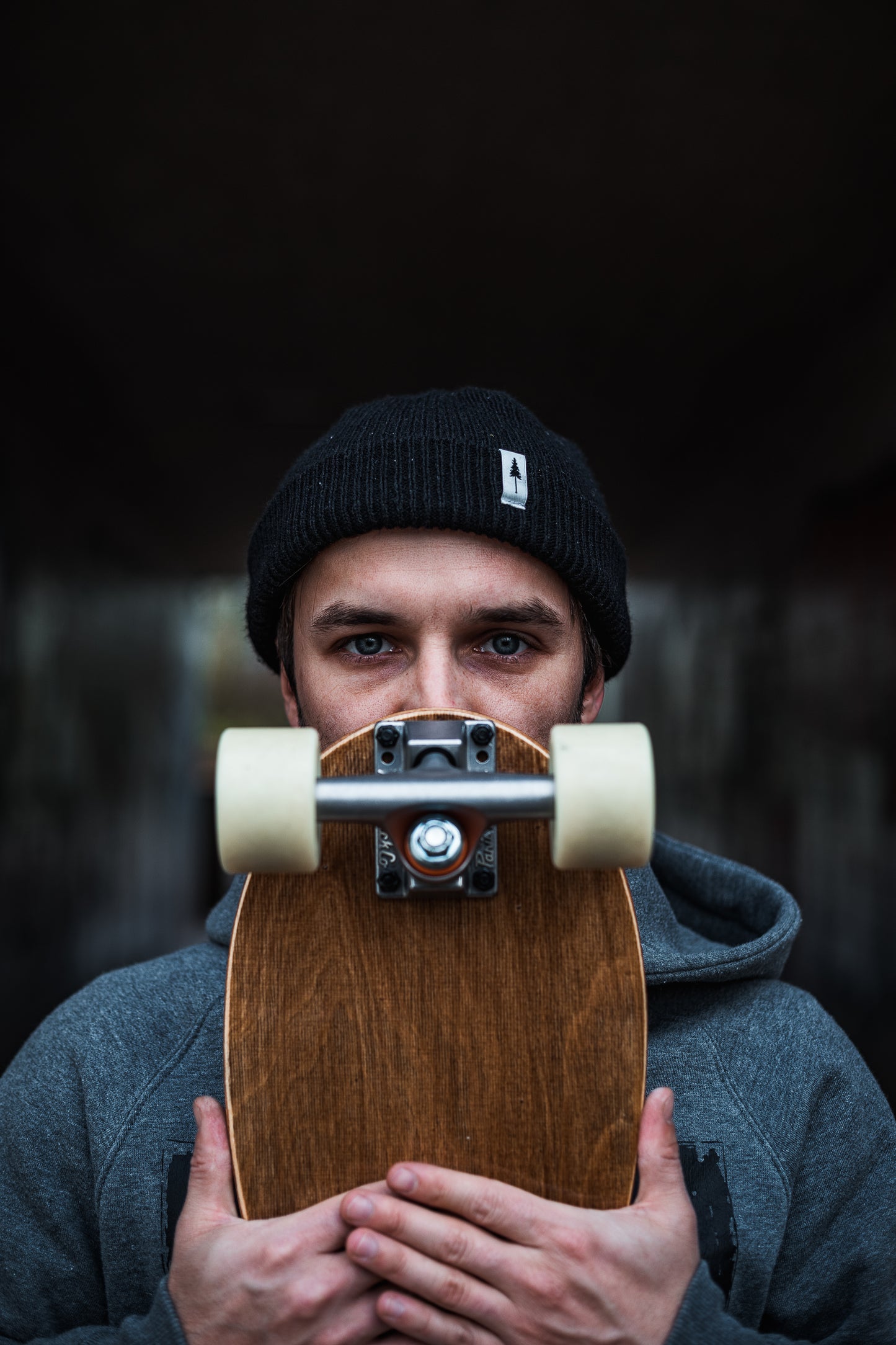 Treeanie Ribbed Shorty Black - BEANIE - NIKIN