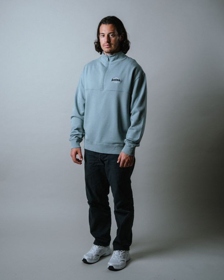 TreeSweater Quarter Zip Muntogna Elemental Blue