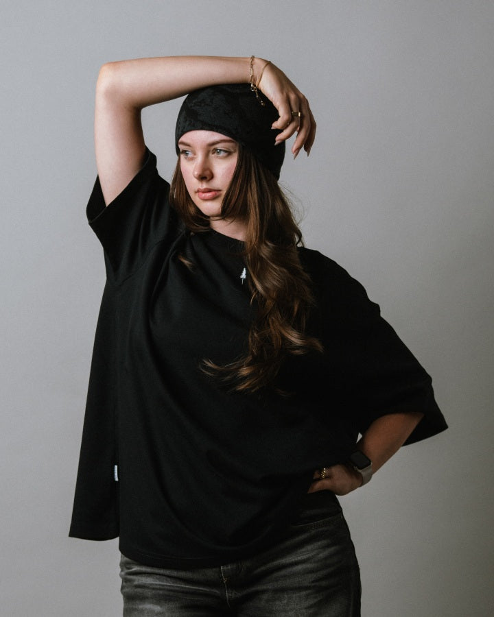 TreeShirt Muntogna Oversized Black