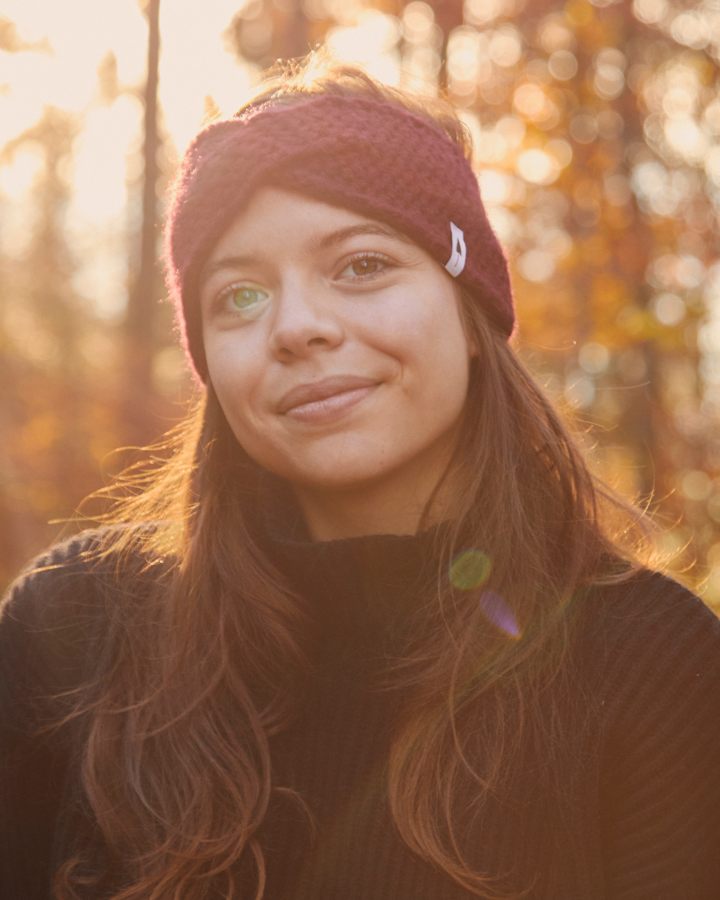 TreeHeadband Knitted Twist Bordeaux - HEADBAND - NIKIN