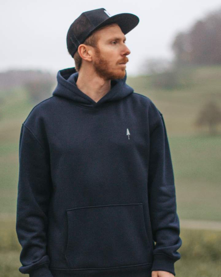 TreeHoodie Circular Dark Navy - HOODIE - NIKIN