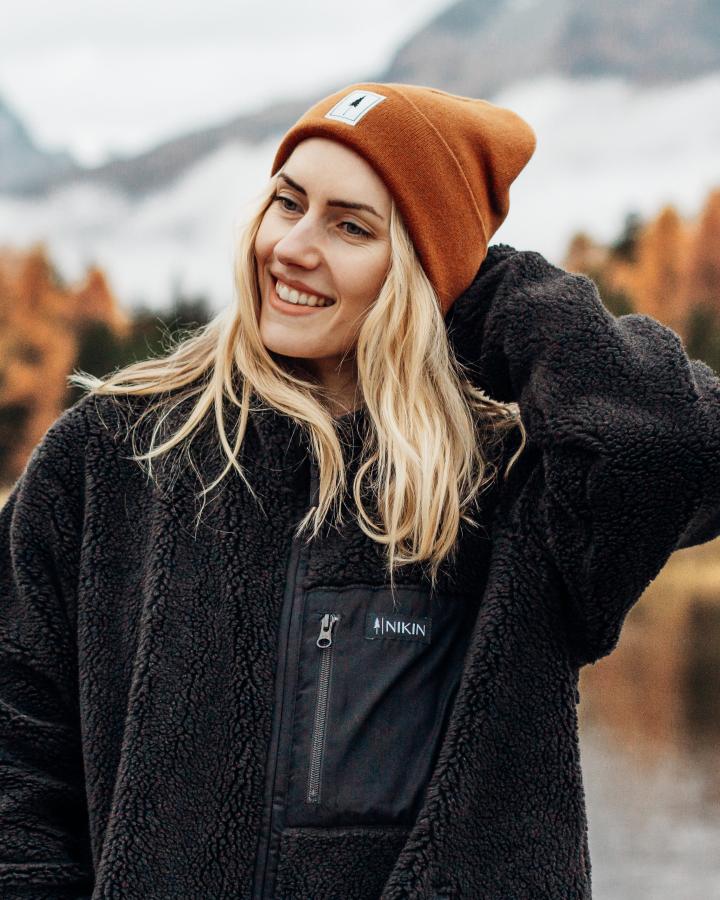 TreeFleece Teddy Relaxed Jacket Dark Anthracite - VESTE - NIKIN