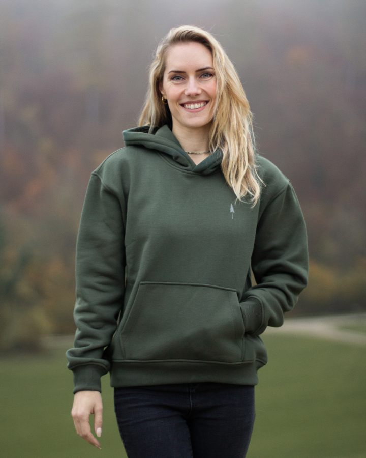 TreeHoodie Circulaire Femme Frêne Vert - HOODIE - NIKIN