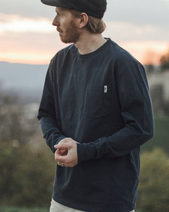 TreeShirt Mono manches longues Pocket Relaxed Dark Navy
