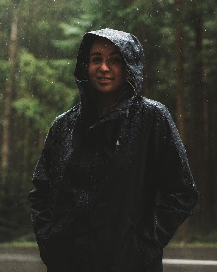 TreeJacket Rain Femme Noir