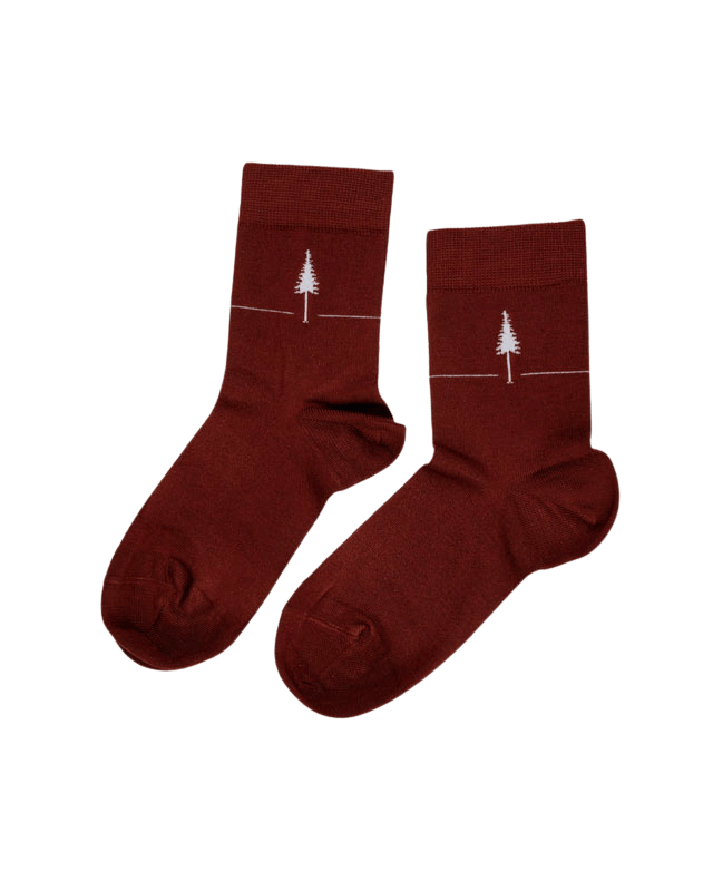 TreeSocks Standard Single Bordeaux - SOCKS - NIKIN
