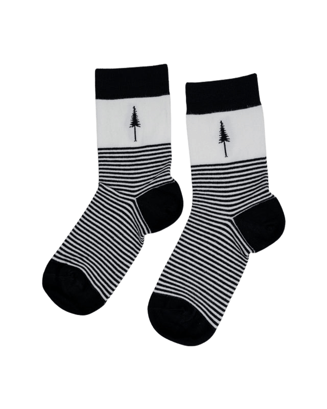 TreeSocks Standard Stripes Black - SOCKS - NIKIN