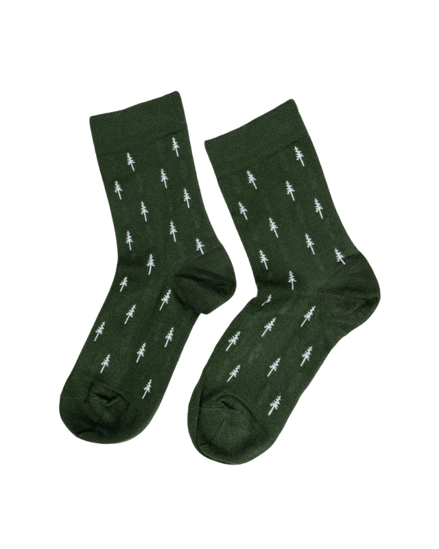 TreeSocks Standard Allover Green - SOCKS - NIKIN